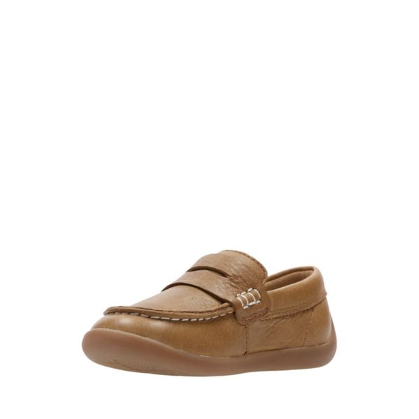 Clarks Boys Artist Stride Toddler Casual Shoes Brown | CA-8639014